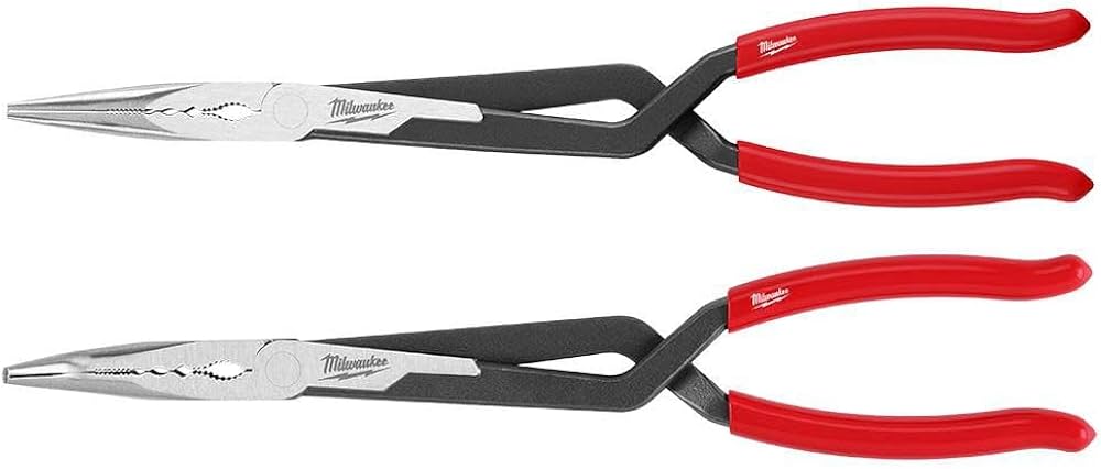 Amazon | Milwaukee ロングノーズプライヤーセット(2個) 48-22-6542